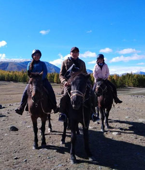 Trekking in western Mongolia